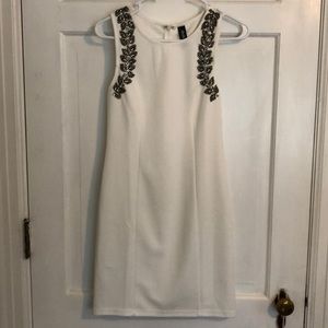 New White Beaded Cocktail dress Never worn